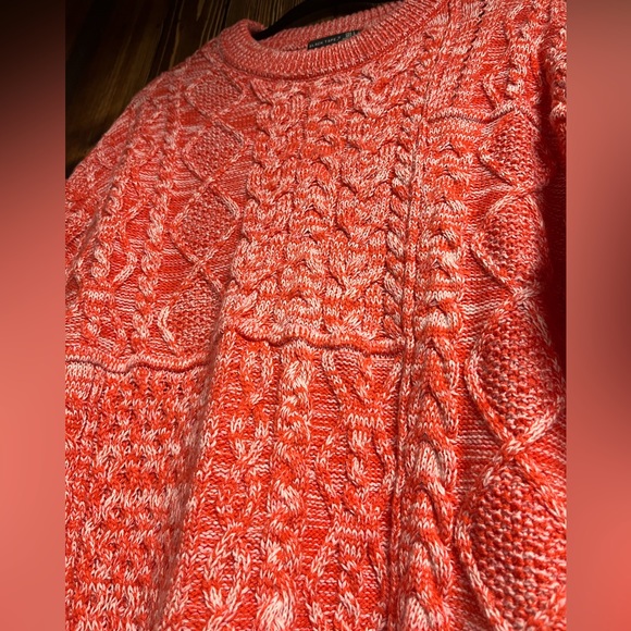 Black Taoe Orange Cable Knit Sweater - Picture 3 of 8
